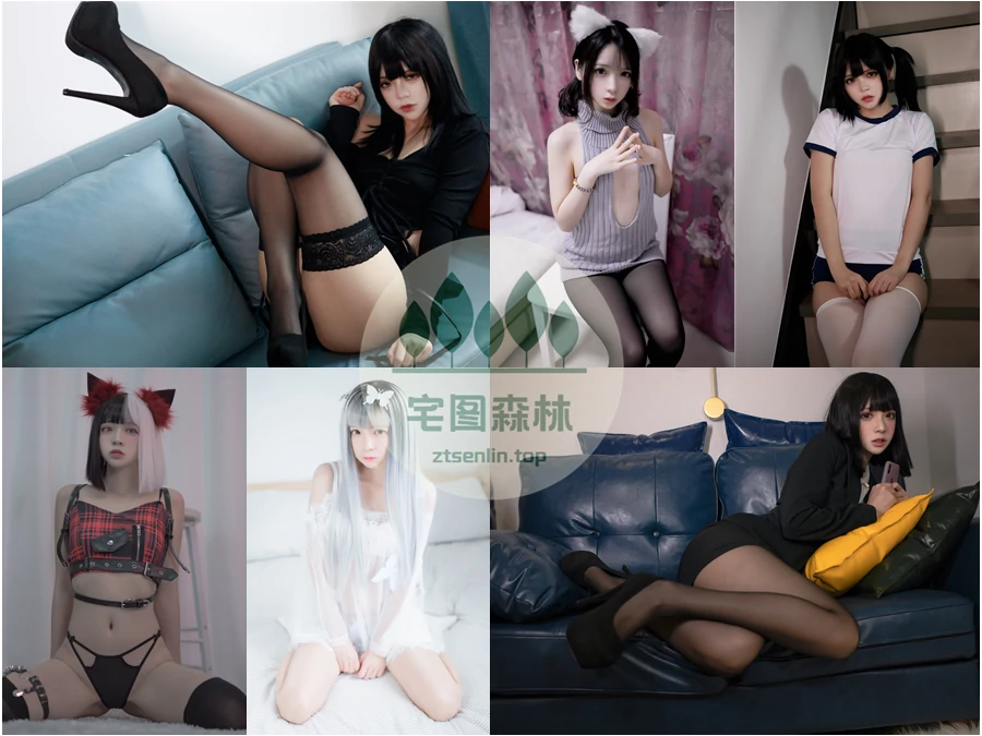 萌妹coser疯猫ss写真合集下载&汇总：可御可萌的美腿二次元博主[126套-59.4G]-第1张-宅图森林写真资源合集下载